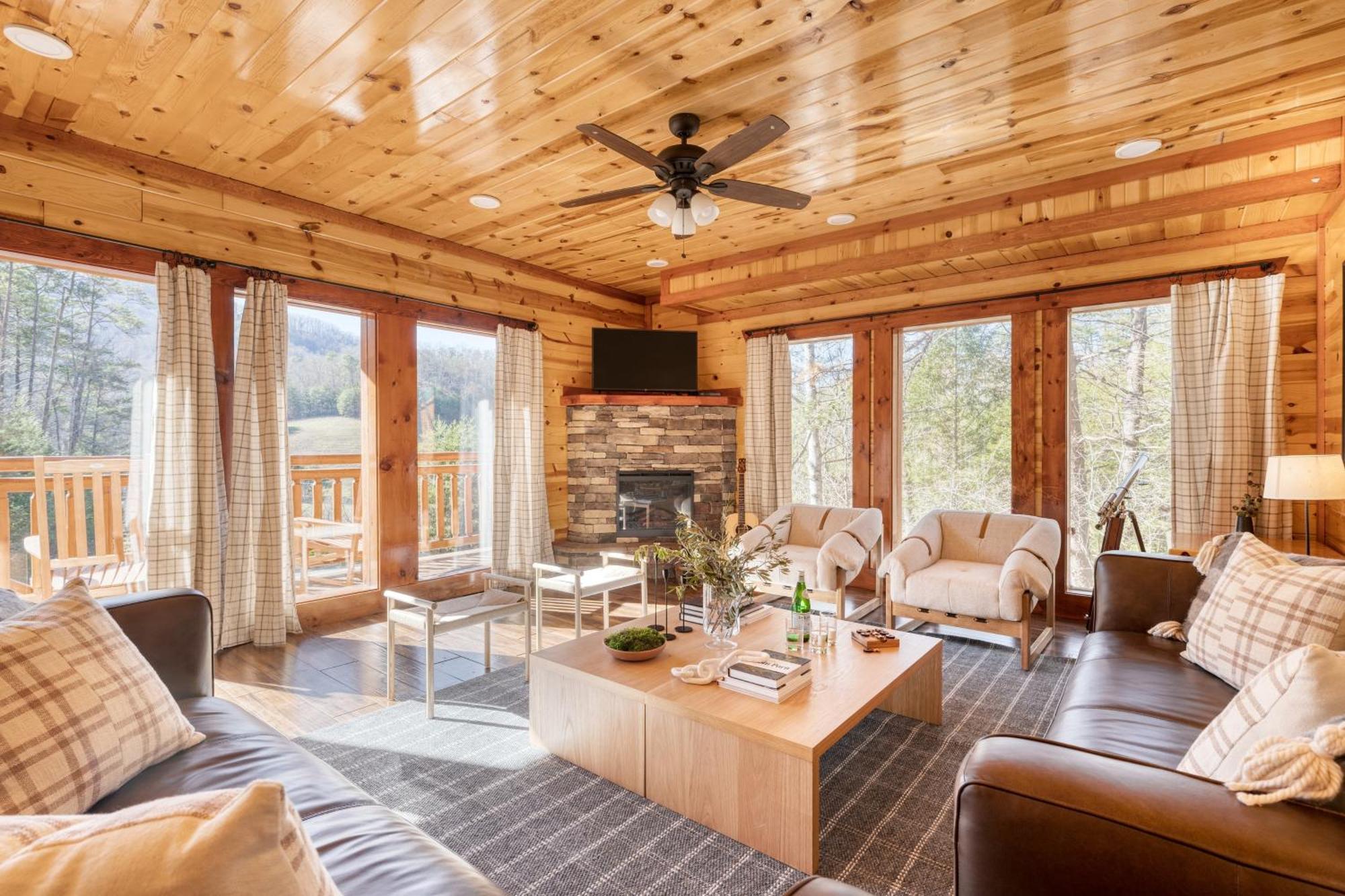 Sycamore By Avantstay Spectacular Mountain Home W Indoor Pool Hot Tub Home Theatre Fire Pit セバービル エクステリア 写真